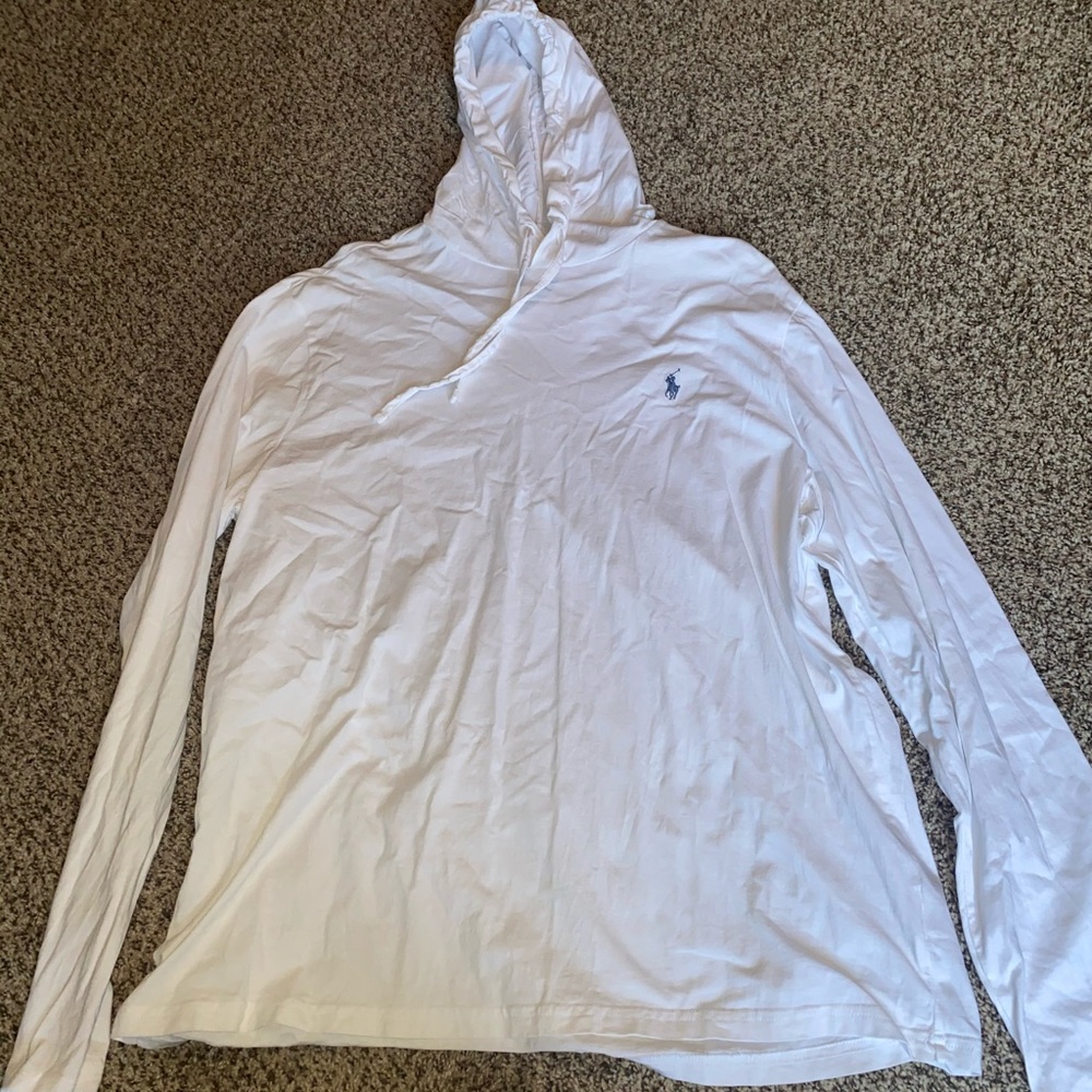 White long sleeve polo